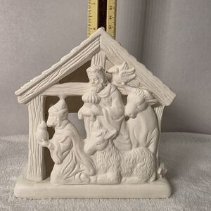 PARTYLITE 'O' Little Town Kings' ‎ TEALIGHT HOLDER PORCELAIN BISQUE  #P7314